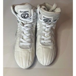 Otomix Stingray WHITE HIGH TOP Bodybuilding Weightlifting MMA Shoes SIZE 12.5